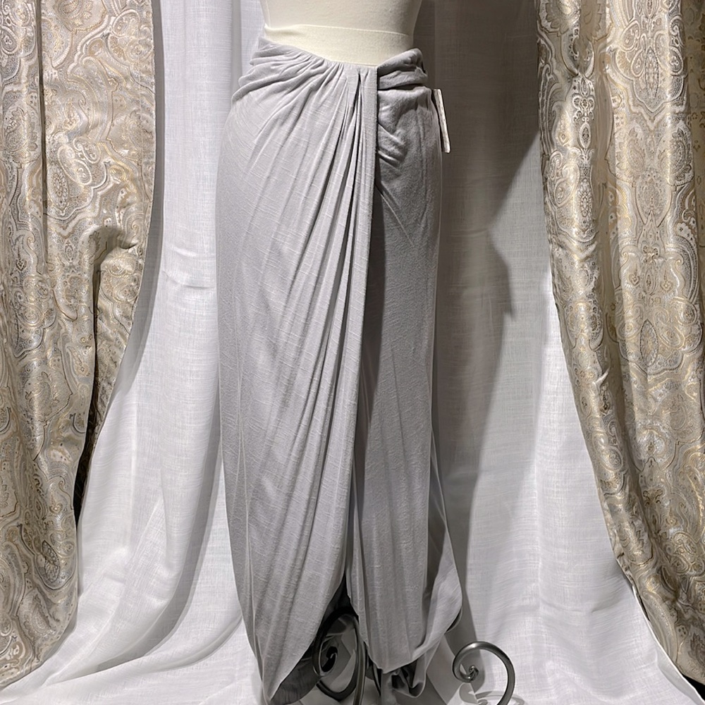 Free people long maxi skirt silver/grey NWT size small
